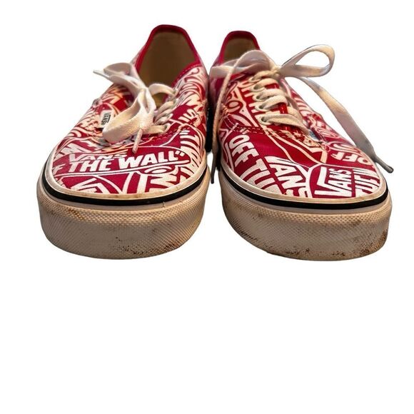 EUC Vans Red Logo Shoes - Picture 3 of 8